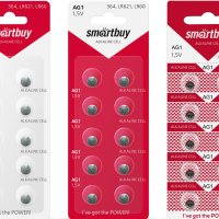 Батарейка часовая G01 (364 LR621 LR60) SmartBuy 10xBL (10/200)