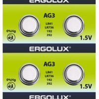 Батарейка часовая G03 (392 LR736 LR41) Ergolux 10xBL (10/100/3600)