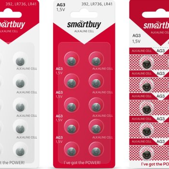 Батарейка часовая G03 (392 LR736 LR41) SmartBuy 10xBL (10/100/2000)