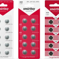 Батарейка часовая G08 (391 LR1120 LR55) SmartBuy 10xBL (200)