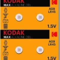 Батарейка часовая G09 (394 LR936 LR45) Kodak 10xBL (100)