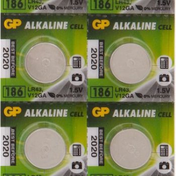 Батарейка часовая G12 (386 LR1142 LR43) GP 10xBL (250)