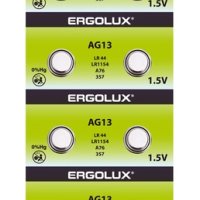 Батарейка часовая G13 (357 LR1154 LR44) Ergolux 10xBL (100/2000)