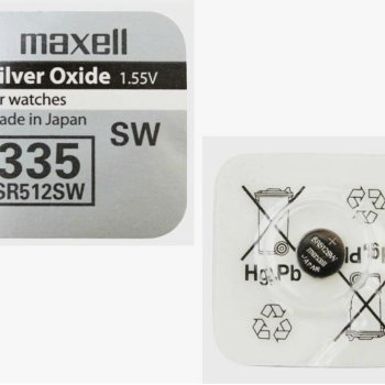 Батарейка часовая SR512SW (335) Maxell 1xBL (10)