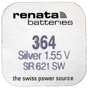 Батарейка часовая 364 SR621SW (G1) Renata 1xBL (10)