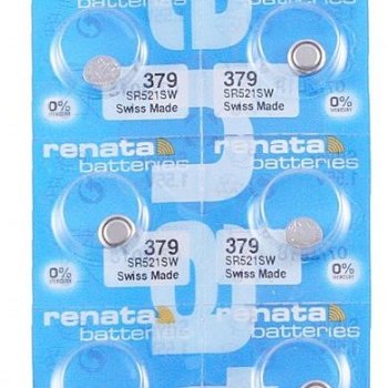 Батарейка часовая SR521SW (379 G0) Renata 10xBL (10)