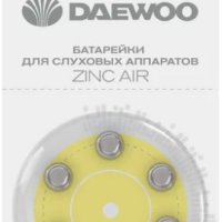 Батарейка для слуховых аппаратов Daewoo ZA10 6xBL (60)