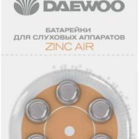 Батарейка для слуховых аппаратов Daewoo ZA13 6xBL (60)