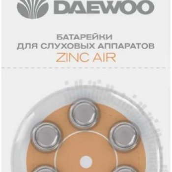 Батарейка для слуховых аппаратов Daewoo ZA13 6xBL (60)
