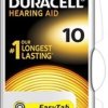 Батарейка для слуховых аппаратов Duracell ZA10 6xBL (60)