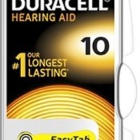 Батарейка для слуховых аппаратов Duracell ZA10 6xBL (60)