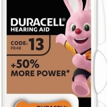 Батарейка для слуховых аппаратов Duracell ZA13 6xBL (60)