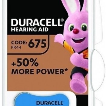 Батарейка для  слуховых аппаратов Duracell ZA675 6xBL (60)