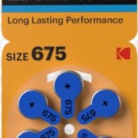 Батарейка для слуховых аппаратов Kodak ZA675 6xBL (60/360)