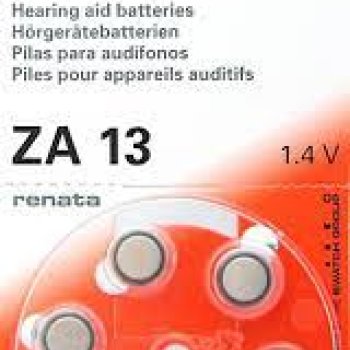 Батарейка для слуховых аппаратов Renata ZA13 6xBL (60)