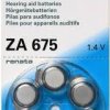 Батарейка для слуховых аппаратов Renata ZA675 6xBL (60)