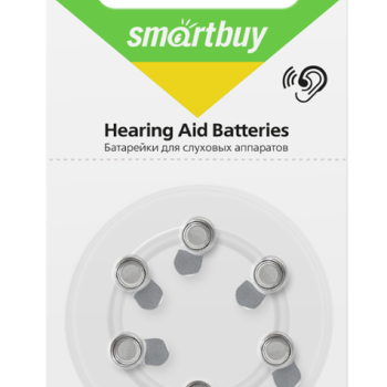 Батарейка для слуховых аппаратов SmartBuy A10 6xBL (60/3000)
