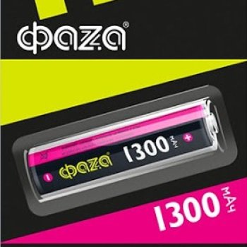 Аккумулятор Li-ion 18650 1300мАч Фаzа 1xBL 3.7V без защиты выс.конт. (10)