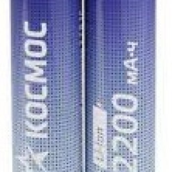 Аккумулятор Li-ion 18650 2200мАч Космос б/б 2S 3.7V без защиты выс.конт. (2/50)