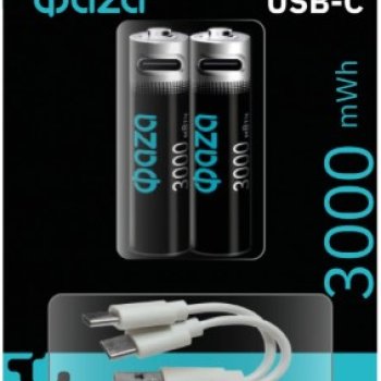 Аккумулятор Li-ion R 6 3000мАч Фаzа 2xBL USB-C +кабель (20)
