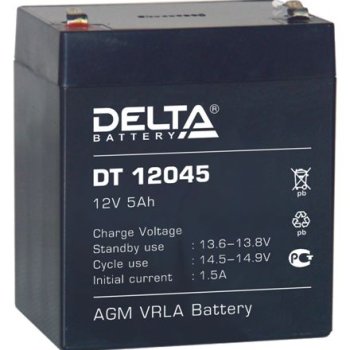 Аккумулятор Delta VRLA 12- 4.5 (12V, 4.5Ah, 90x70x101мм) (10)