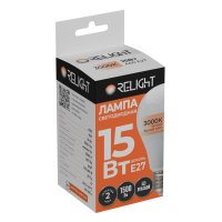 Лампа диодная A60 15Вт Е27 3000К 1500Лм Relight (10/100)