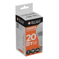 Лампа диодная A60 20Вт Е27 4000К 2000Лм Relight (10/100)