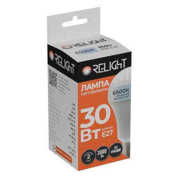 Лампа диодная A70 30Вт Е27 6500К 3000Лм Relight (10/100)