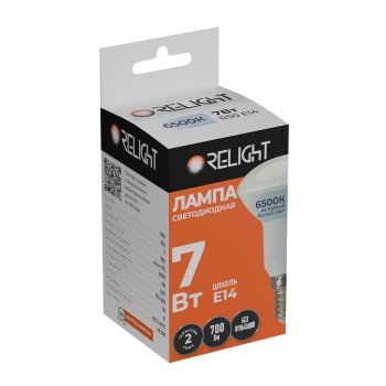Лампа диодная R50 7Вт E14 6500К 700Лм Relight (10/100)