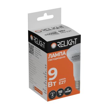 Лампа диодная R63 9Вт E27 4000К 900Лм Relight (10/100)