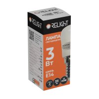 Лампа диодная T25 3Вт E14 4000К 285Лм для холодильника Relight (10/500)