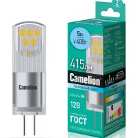 Лампа диодная G4 12В 5Вт 4500К 415Лм Camelion (10)