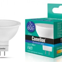Лампа диодная MR16 GU5.3  7Вт 6500К 505Лм Camelion (10)