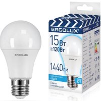 Лампа диодная A60 15Вт Е27 4500К 1440Лм Ergolux (10/100)