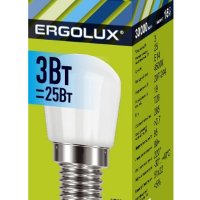 Лампа диодная T26 3Вт Е14 4500К 285Лм Ergolux (10/50/500)