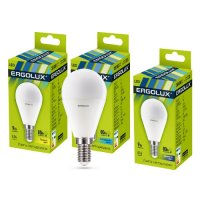 Лампа диодная шар G45  9Вт Е14 4500К 780Лм Ergolux (10)