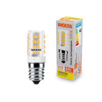 Лампа диодная E14 5Вт JCD 3000K 460Лм для холодильника Wolta