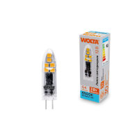 Лампа диодная G4 12В 3Вт JC 6500K 240Лм Wolta