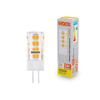 Лампа диодная G4 5Вт JC 3000K 460Лм Wolta