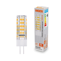 Лампа диодная G4 7Вт JC 4000K 600Лм Wolta