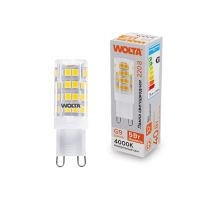 Лампа диодная G9 5Вт JCD 4000K 460Лм Wolta