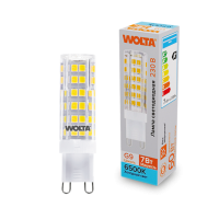 Лампа диодная G9 7Вт JCD 6500K 600Лм Wolta