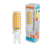Лампа диодная G9 9Вт JCD 6500K 800Лм Wolta