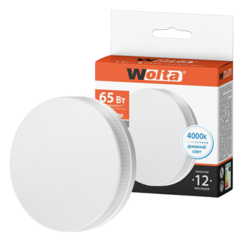 Лампа диодная GX53  8Вт 4000К 650Лм Wolta (50)