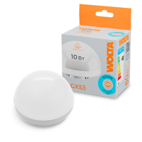 Лампа диодная GX53 10Вт 6500К 825Лм КУПОЛ Wolta (100)