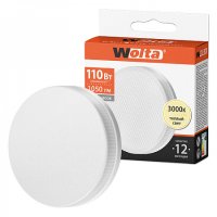 Лампа диодная GX53 12Вт 3000К 1050Лм Wolta (100)