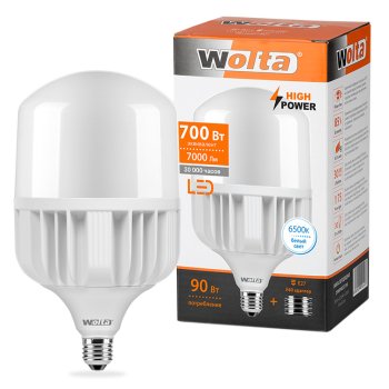 Лампа диодная HP  40Вт Е27/40 6500К 3500Лм d118x214мм Wolta (20)
