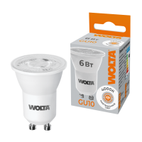 Лампа диодная MR11 GU10  6Вт 4000К 480Лм Wolta (50)