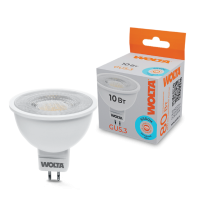Лампа диодная MR16 GU5.3 10Вт 6500K 800Лм линза Wolta (50)