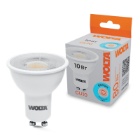 Лампа диодная PAR16 GU10 10Вт 6500K 800Лм линза Wolta (50)